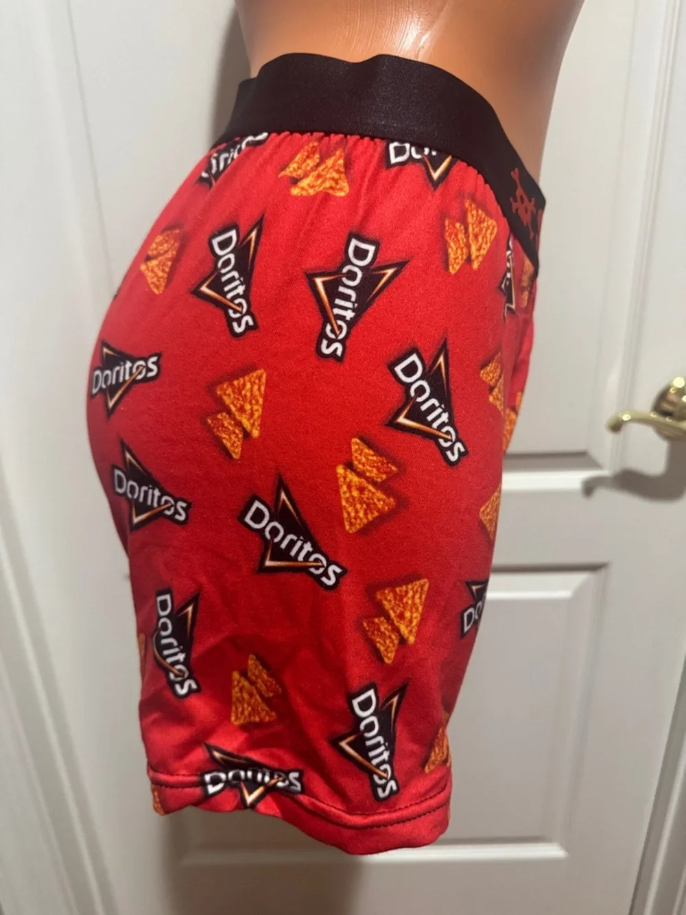 PEPSI CO SWAG DORITOS Men’s Brief Shorts M Medium Red Black $20 NWOT
